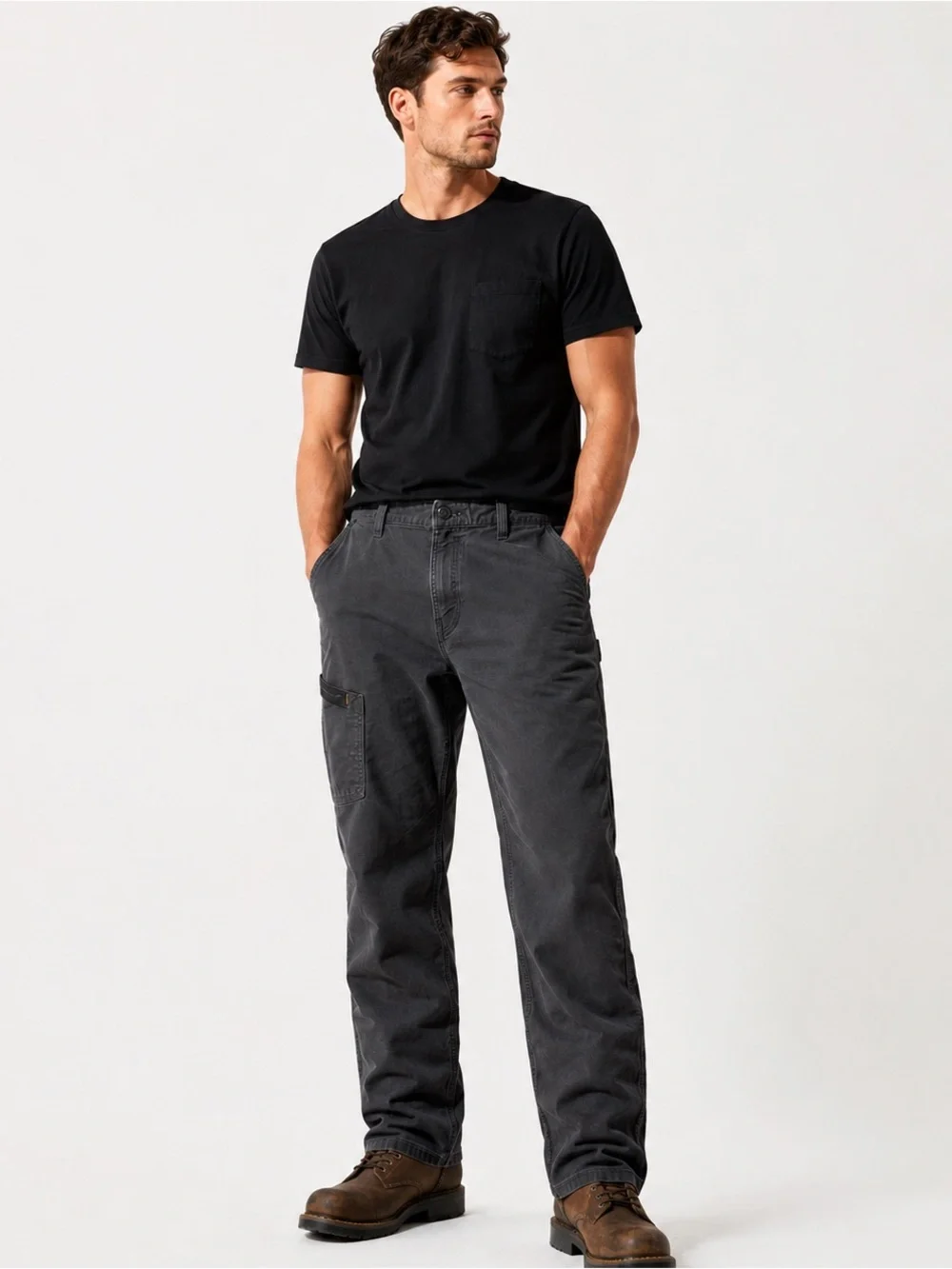 Ariat Rebar M4 Relaxed Straight Work Pants Men’s 36x32 Gray Utility Cargo